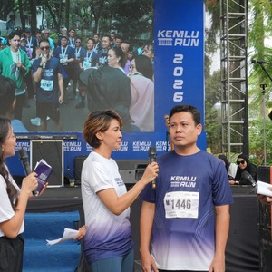 Race photo from KEMLU RUN 2026