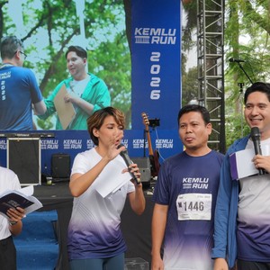 Race photo from KEMLU RUN 2026