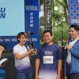 Race photo from KEMLU RUN 2026