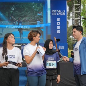 Race photo from KEMLU RUN 2026