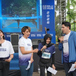Race photo from KEMLU RUN 2026