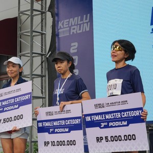 Race photo from KEMLU RUN 2026