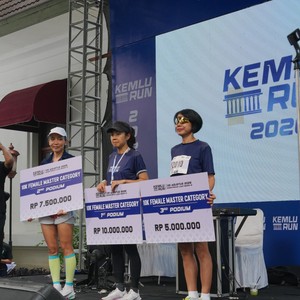 Race photo from KEMLU RUN 2026