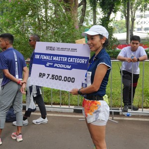 Race photo from KEMLU RUN 2026
