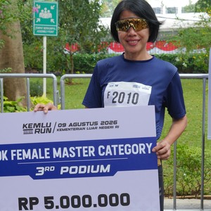 Race photo from KEMLU RUN 2026