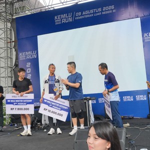 Race photo from KEMLU RUN 2026