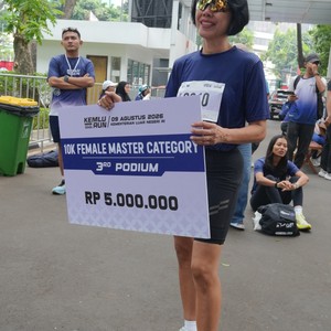 Race photo from KEMLU RUN 2026