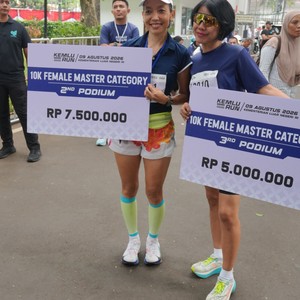 Race photo from KEMLU RUN 2026