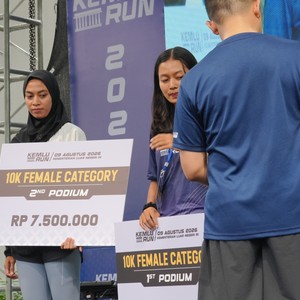 Race photo from KEMLU RUN 2026