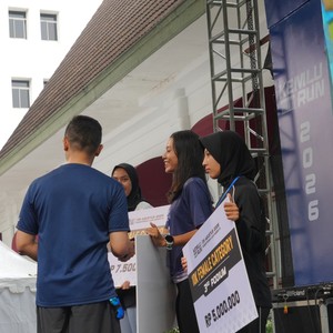 Race photo from KEMLU RUN 2026