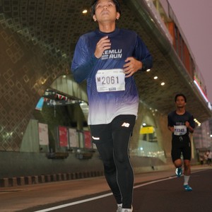 Race photo from KEMLU RUN 2026