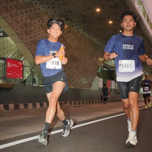 Race photo from KEMLU RUN 2026