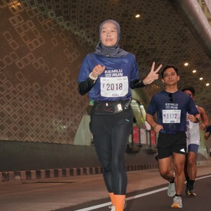 Race photo from KEMLU RUN 2026