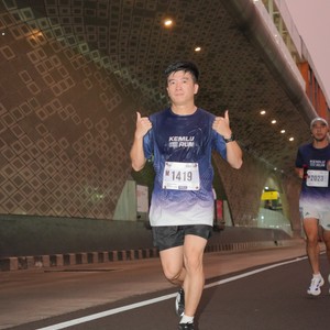 Race photo from KEMLU RUN 2026