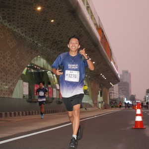 Race photo from KEMLU RUN 2026