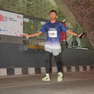 Race photo from KEMLU RUN 2026