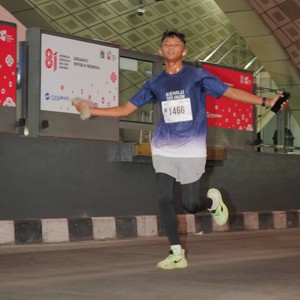 Race photo from KEMLU RUN 2026