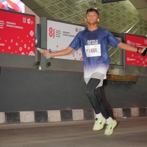 Race photo from KEMLU RUN 2026