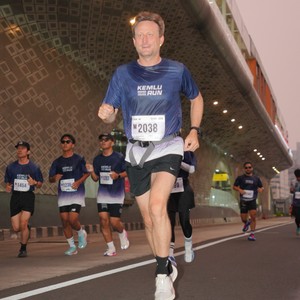 Race photo from KEMLU RUN 2026