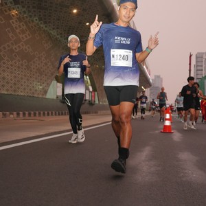Race photo from KEMLU RUN 2026