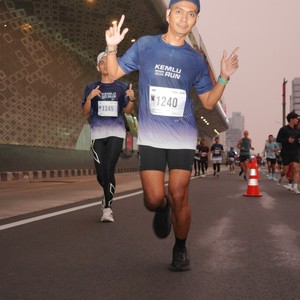 Race photo from KEMLU RUN 2026