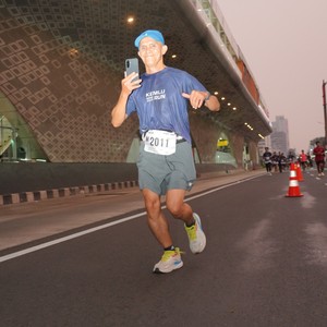 Race photo from KEMLU RUN 2026