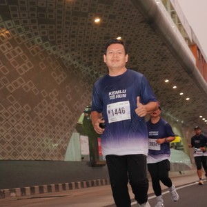 Race photo from KEMLU RUN 2026