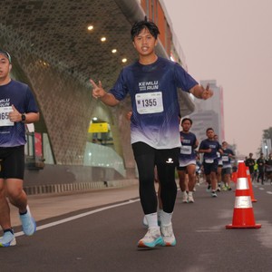 Race photo from KEMLU RUN 2026