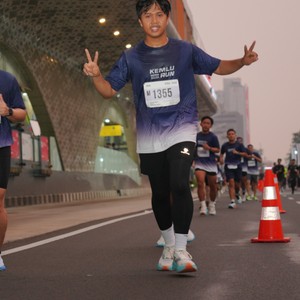 Race photo from KEMLU RUN 2026