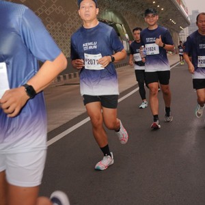 Race photo from KEMLU RUN 2026