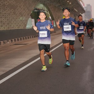 Race photo from KEMLU RUN 2026