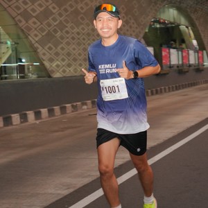 Race photo from KEMLU RUN 2026