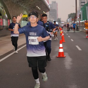 Race photo from KEMLU RUN 2026