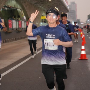 Race photo from KEMLU RUN 2026