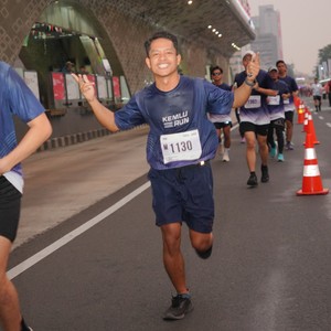 Race photo from KEMLU RUN 2026