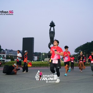 Race photo from SMARTFREN RUN 2026