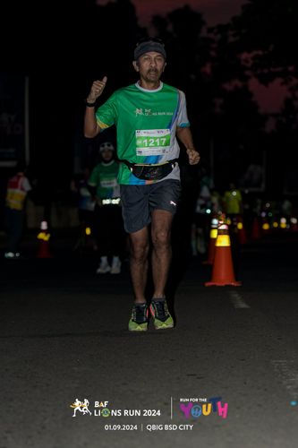 Race photo from BAF LIONS RUN 2024