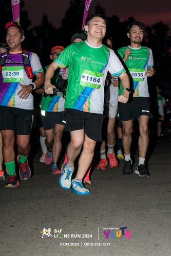 Race photo from BAF LIONS RUN 2024