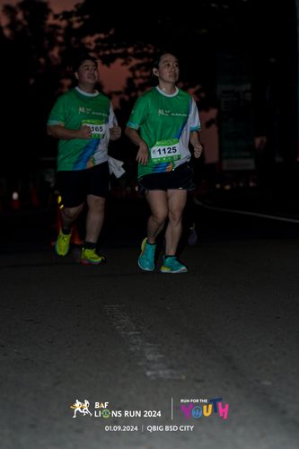 Race photo from BAF LIONS RUN 2024
