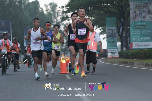 Race photo from BAF LIONS RUN 2024