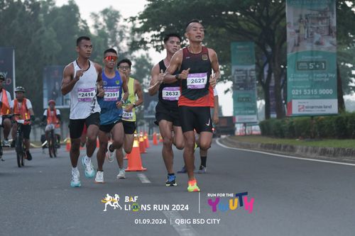 Race photo from BAF LIONS RUN 2024