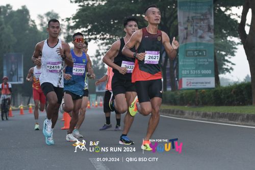 Race photo from BAF LIONS RUN 2024