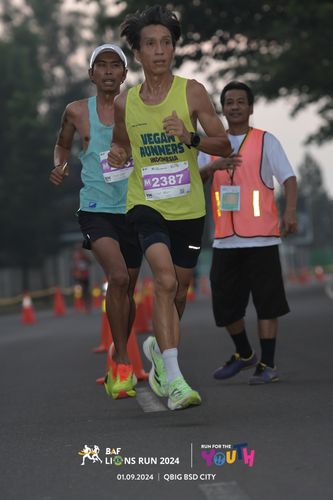 Race photo from BAF LIONS RUN 2024