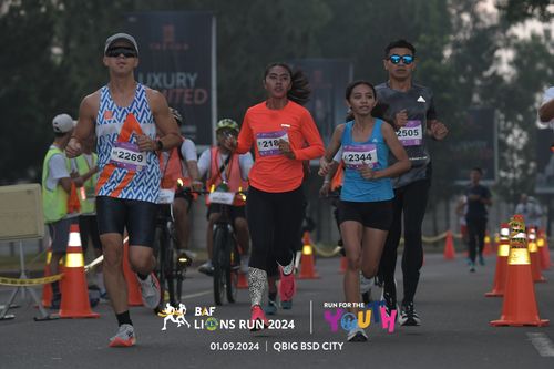 Race photo from BAF LIONS RUN 2024