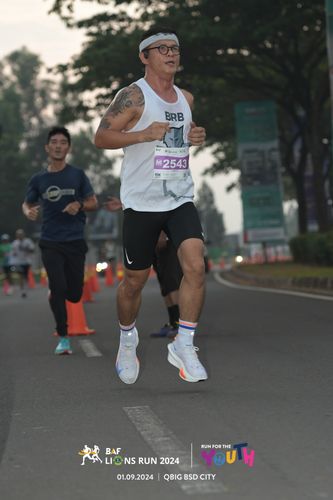 Race photo from BAF LIONS RUN 2024