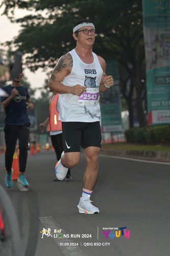 Race photo from BAF LIONS RUN 2024