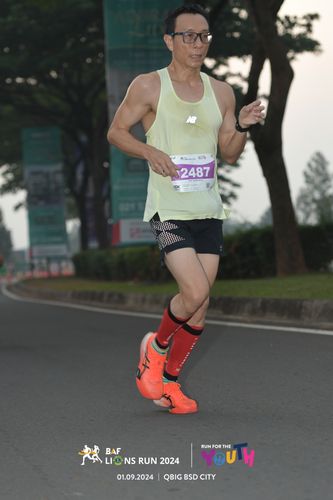 Race photo from BAF LIONS RUN 2024