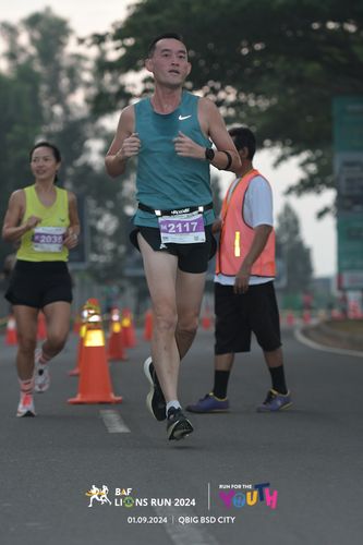 Race photo from BAF LIONS RUN 2024