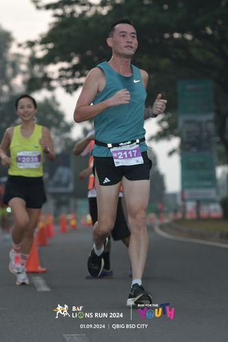 Race photo from BAF LIONS RUN 2024