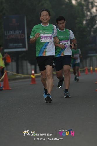 Race photo from BAF LIONS RUN 2024